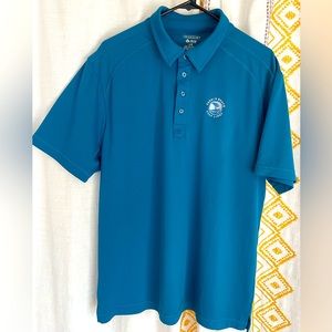 Pebble Beach logo Ogio golf polo. Blue Size LG.